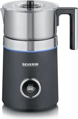 Image de Severin Spuma 700 Plus Mousseur/Chauffe-lait automatique Noir, Acier inoxydable