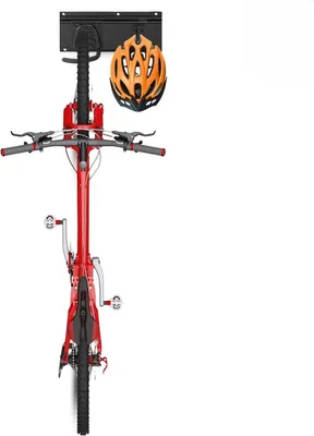 Produktbild von TOJ Fahrradhalter Wand 40 cm – Fahrradaufhängung für 1 Fahrrad – mit gummiertem Haken – Fahrrad Wandhalterung für Garage, Schuppen & Keller – Schwarz