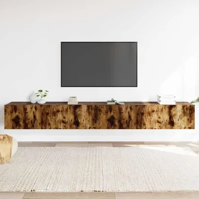 Produktbild von vidaXL 3-tlg. TV-Schrank-Set Räuchereiche Holzwerkstoff