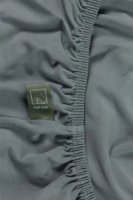 Produktbild von Beddinghouse Dutch Design Topper Spannbettlaken Organic Elasthan TD Farbe Blue Grey Größe 90x200/220