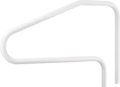 Immagine prodotto di Corrimano per piscine - Maniglione/aiuto per l'imbarco - Acciaio inox - 1220 x 48 x 813 mm - Portata 100 kg - Saldato senza saldature - Montaggio a incasso o su zoccolo