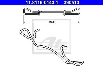 Produktbild von ATE Feder, Bremssattel  11.8116-0143.1
