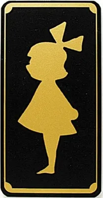 Produktbild von Toilettenschild - MÄDCHEN - Gr. ca. 75 x 150 mm - 308054