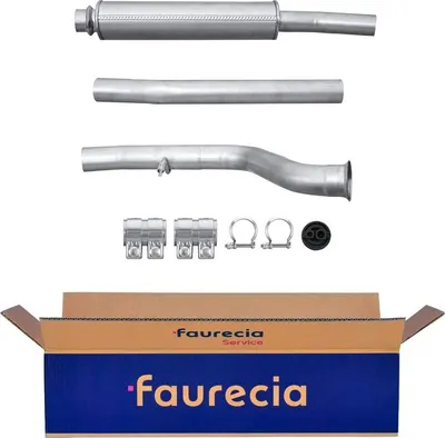 Produktbild von HELLA 8LC 366 025-121 Mittelschalldämpfer Schalldämpfer passend für PEUGEOT 406 (8B) 406 Break (8E/F)