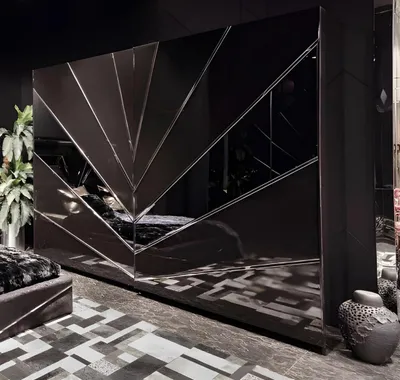 Immagine prodotto di Armadio nero Armadio a specchio di design Mobili per camera da letto