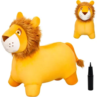 Produktbild von Spielzeug,Hüpftier Löwe Hopper, Springtier aus PVC & Plüsch,100KG belastbar, Hüpfpferd für Kinder,Geschenk zu Geburtstag & Weihnachten,Indoor Outdoor