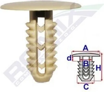 Produktbild von 10x ROMIX C60525 Clip Zier- / Schutzleiste