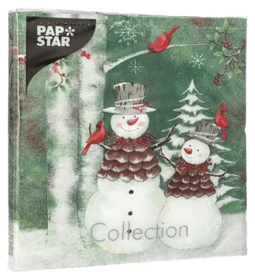 Zdjęcie produktu dla Papstar Servietten Forest Snowmen