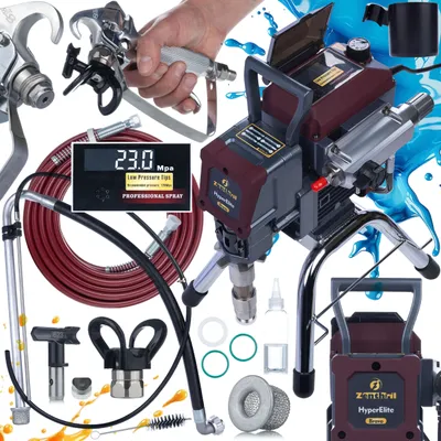 Immagine prodotto di Zenthril Unità di Verniciatura Bravo, 2200 W, 25 MPa, 0,031 Pollici, 3 l/min, Serie HyperElite