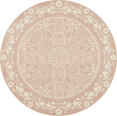 Produktbild von Leva Teppich Ø 140 cm Sage Rosa