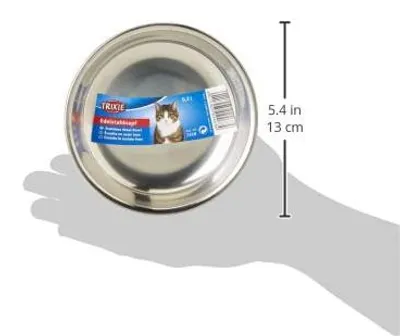 Produktbild von TRIXIE Katzennapf aus Edelstahl, 0.2 l/ø 13 cm, metall