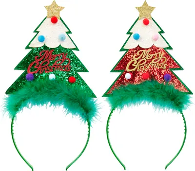 Produktbild von HAARREIF GLITTER WEIHNACHTSBAUM 2 Farben sortiert
