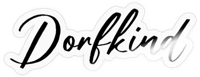 Produktbild von Spreadshirt Dorfkind Geschenk Geschenkidee Lustig Sticker Aufkleber, 10 x 10 cm, Transparent glänzend