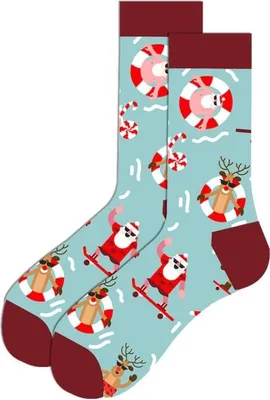 Produktbild von Weihnachtssocken mit Weihnachtsmotiven für Erwachsene - Größe 38-45