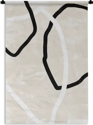 Produktbild von MuchoWow® Wandteppich Wandbehang Rosa - Minimalismus - Design 120x180 cm Tapisserie Dekoration Wandtuch - Schlafzimmer - Dekorationen für das Haus
