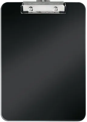 Produktbild von Klemmbrett WOW A4 Polystyrol schwarz mit Metallklemmmechanik für 75 Blatt