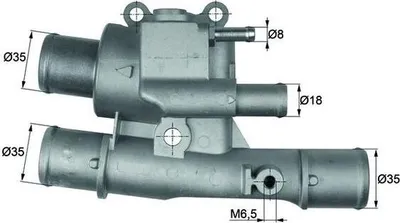 Produktbild von MAHLE ORIGINAL Thermostat + Dichtung