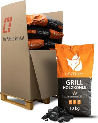 Produktbild von Heizfuxx Grillholzkohle » Gastro-Qualität « 120kg Palette