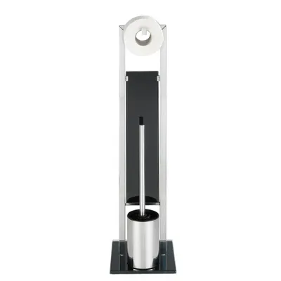 Produktbild von Maximex WC-Garnitur 3in1 silber/schwarz
