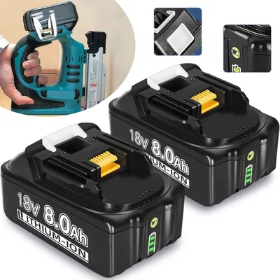 Produktbild von 2 Stück Für Akku, Ersatzakku für Akku Makita BL1850 BL1850B BL1860 BL1860B BL1840B BL1840 BL1830 BL1835 BL1845