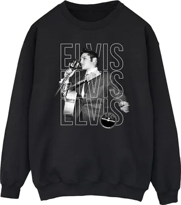 Produktbild von Elvis - Sweatshirt für Herren BI43648 (4XL) (Schwarz)