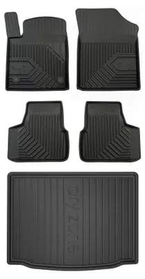 Obrázok produktu pre Autokoberce 3D TPE + vaňa kufra DryZone pre: Volkswagen UP! 2011-2023 hatchback 5 ks