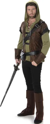 Immagine prodotto di Costume da arciere medievale marrone-verde - M