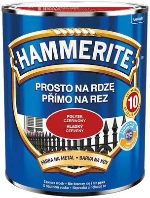 Produktbild von Hammerite Metallschutzlack, Rostschutzlack, Rot glänzend, 700ml