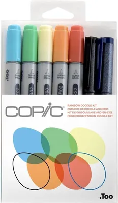 Immagine prodotto di Pennarello COPIC ciao set di 7 "Kit scarabocchio arcobaleno"