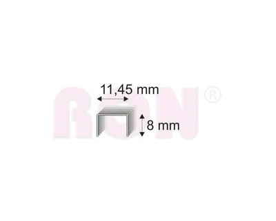 Immagine prodotto di Spine per graffatrice 530/08 ZN BL, confezione da 1000 pezzi