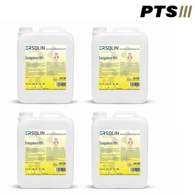 Produktbild von Essigsäure 60% | 20 Liter (4 x 5 L) | Entkalker | Essig | Reiniger | technisch
