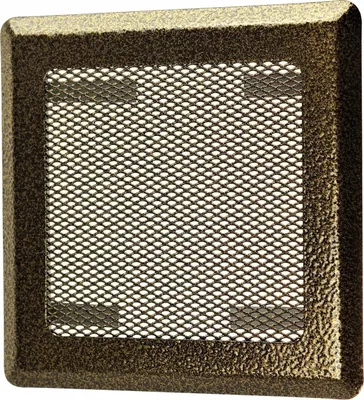 Produktbild von Lüftungsgitter Belüftungsgitter FEINZ Metall - 16x16 cm - Gold - Elegant - Hochwertig - Modernes Design