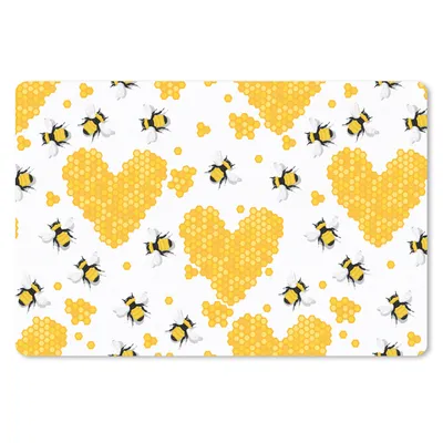 Produktbild von MuchoWow® Mauspad Mousepad Biene - Valentinstag - Honig 27x18 cm - Mousepads - Maus Mat - Pad - Mausunterlage - Büroartikel - Desk Matten