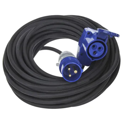 Zdjęcie produktu dla Przedłużacz CEE 20M ze złączem kątowym CEE + gniazdo Schuko 3x2,5mm²