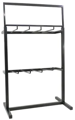 Produktbild von Thekenständer aus Metall anthrazit mit Haken