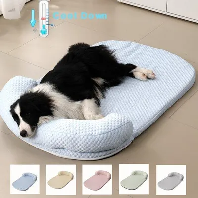 Produktbild von Antislip Hunde- und Katzenbett, blau, Sommergeeignet, 60x80cm, Hundebett, Hundebox