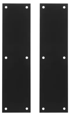 Türschutzplatte aus Edelstahl, 75x289 mm, schwarz, 2 Stück