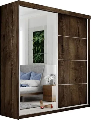 Produktbild von KIER FURNITURE EDEN v1 Kleiderschrank 104,8x205x39cm, 2 Türen, Weiß