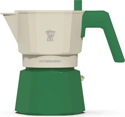 Obrázok produktu pre Talianska kanvica na espresso Pezzetti Futurexpress, hliník, 3 šálky, zelená