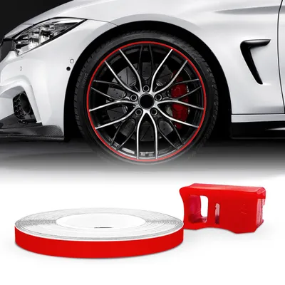 Immagine prodotto di Striscia per cerchioni Racing Red 5 mm x 6 mt con applicatore