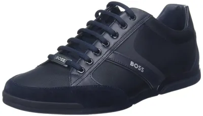 Produktbild von BOSS Men Saturn_Lowp_mx A_N Sneaker Blue 47 EU – Dunkelblau