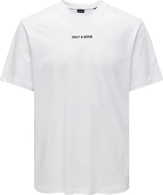 Produktbild von Only & Sons Levi Life Reg Text Kurzarm-t-shirt Weiß XS Herren Weiß XS