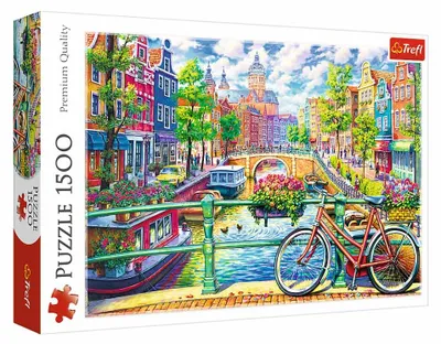 Produktbild von Premium Puzzle 1500 Teile - Amsterdams Grachten