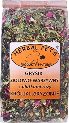 Produktbild von Ziołowo-Warzywnische Rosentöpfchen für Kaninchen und Nager - 100g natürliche Delikatesse