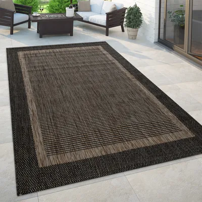Produktbild von In- & Outdoor Teppich Flachgewebe Palmen Boho Sisaloptik robust Balkon & Garten Grösse 240x340 cm