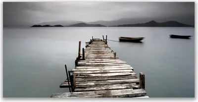 Produktbild von Tulup Leinwand-Bilder 140x70 Wandbild Canvas Kunstdruck Brücke Meer Architektur
