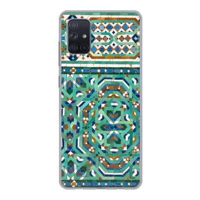 Produktbild von MuchoWow® Handyhülle Schutzhülle Hülle für Samsung Galaxy A71 Eine traditionelle marokkanische Mosaikdekoration Silikon Softcase Handy Hülle - Kartenbesitzer