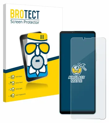 A product shot of a screen protector packaging and the screen protector itself.