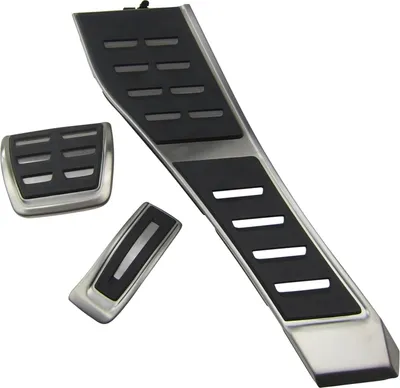 Image de Repose-pieds + pédales d'origine Audi en acier inoxydable SET pour Audi A8 S8 4H = RHD