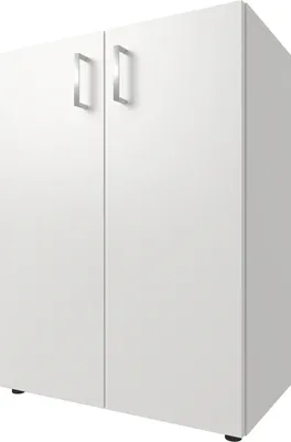 Produktbild von Schrank Beistellschrank Kommode Aktenschrank Büroschrank Standschrank "Trio 2" Weiß